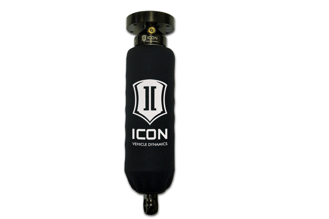 ICON Vehicle Dynamics 2.5 Series Coil Spring Wrap, Long (14.5”-15.5”), w/Stacked Logo, Pair