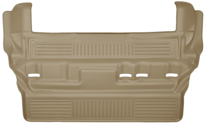 Husky Liners WeatherBeater 3rd Seat Floor Liner - 2015-2020 Chevrolet Tahoe Tan with 2nd Row Bench Seat