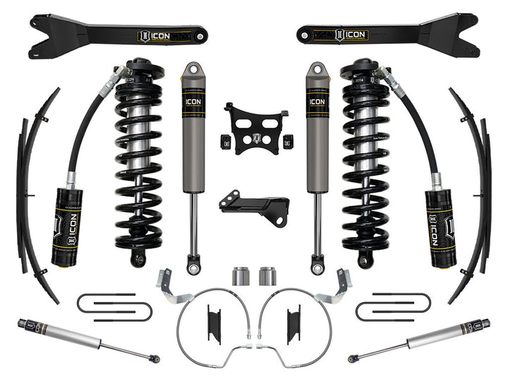 ICON Vehicle Dynamics 2023-2026 Ford F-250/F-350 Super Duty 4WD, 4-5.5" Lift, Stage 3 Coilover Conversion System w/ Radius Arms &amp; Expansion Packs
