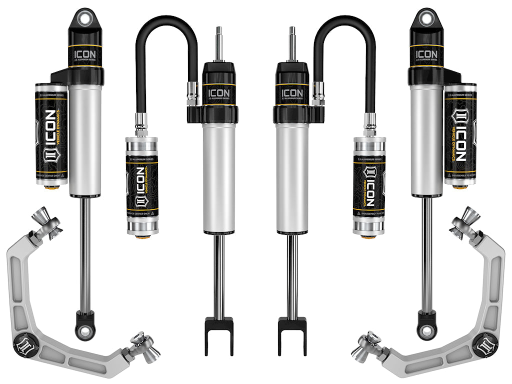 ICON Vehicle Dynamics 2020-2026 GM 2500/3500 HD, 0-2" Lift, Stage 2 Suspension System, Billet