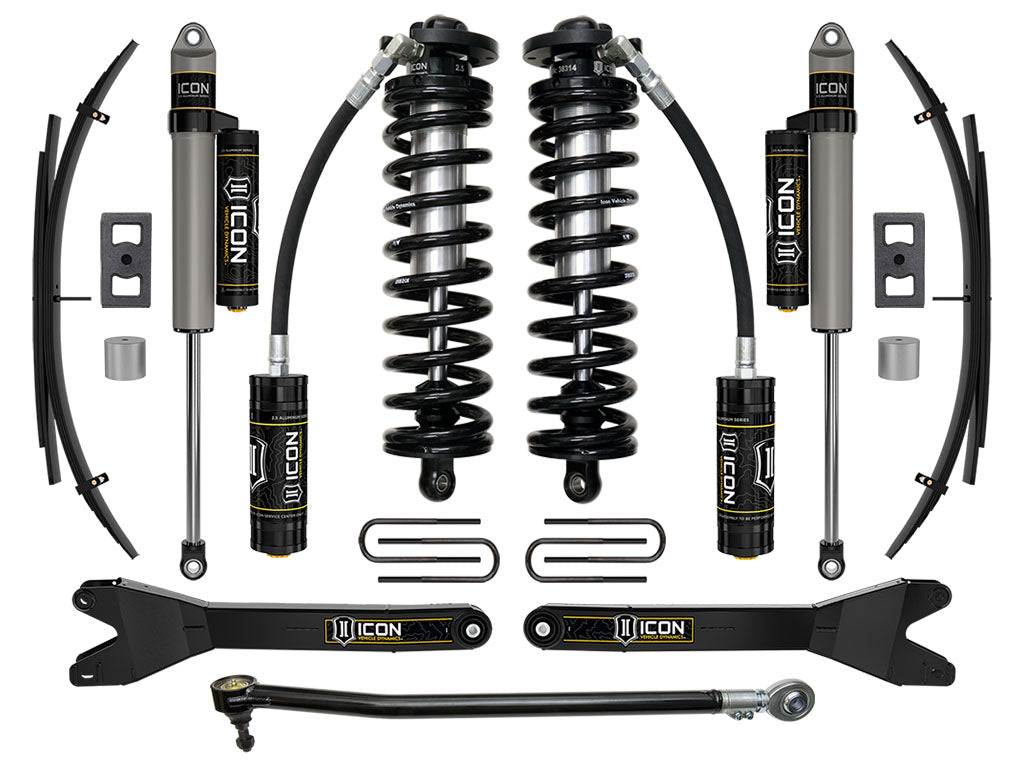 ICON Vehicle Dynamics 2023-2026 Ford F-250/F-350 Super Duty 4WD, 2.5-3" Lift, Stage 3 Coilover Conversion System w/ Radius Arms &amp; Expansion Packs