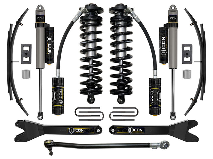 ICON Vehicle Dynamics 2023-2026 Ford F-250/F-350 Super Duty 4WD, 2.5-3" Lift, Stage 3 Coilover Conversion System w/ Radius Arms &amp; Expansion Packs