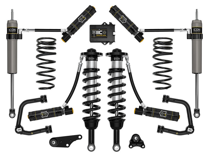 ICON Vehicle Dynamics 2024-2026 Toyota Tacoma 1.25-3" Lift, Stage 6 Suspension System, Tubular, Triple Rate Rear Springs