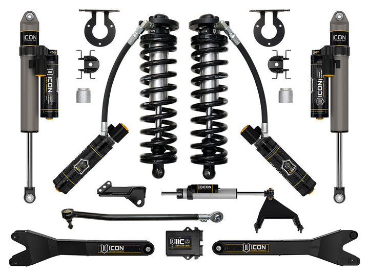 ICON Vehicle Dynamics 2023-2026 Ford F-250/F-350 Super Duty 4WD, 2.5-3" Lift, Stage 6 Coilover Conversion System with Radius Arms