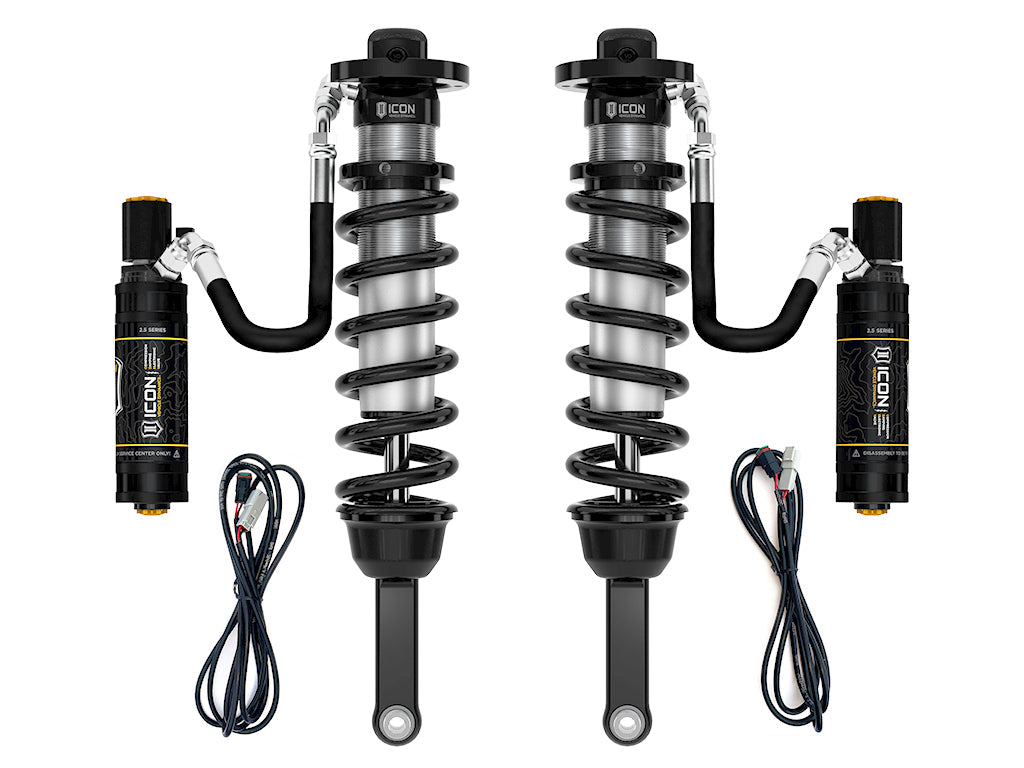 ICON Vehicle Dynamics 2010-2024 Toyota 4Runner, 0-3.5" Lift, V.S. 2.5 Series Extended Travel Coilover Kit, Remote Reservoir w/ CDEV, 700 lbs/in Coils