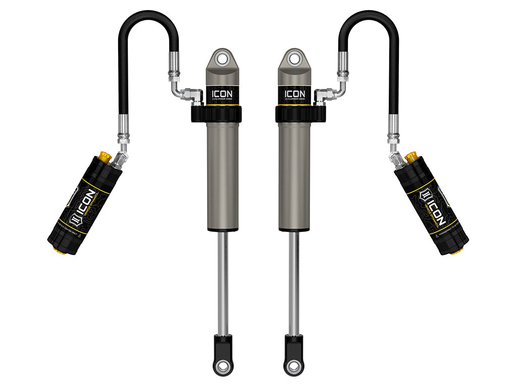 ICON Vehicle Dynamics 2005-2023 Toyota Tacoma, Front, V.S. 2.5 Aluminum Series Shock Absorbers, S2 Secondary Shocks, Remote Reservoir w/ CDCV, Pair