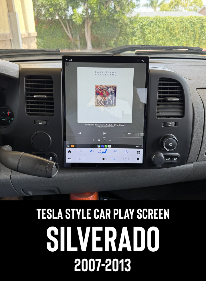 Chevy Silverado Tesla Style Screen 2007-2013