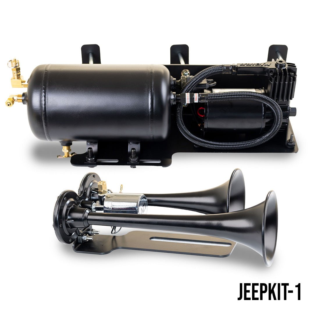 Kleinn Dual Air Horn & Onboard Air System - 2007-2018 Jeep Wrangler JK - image 2