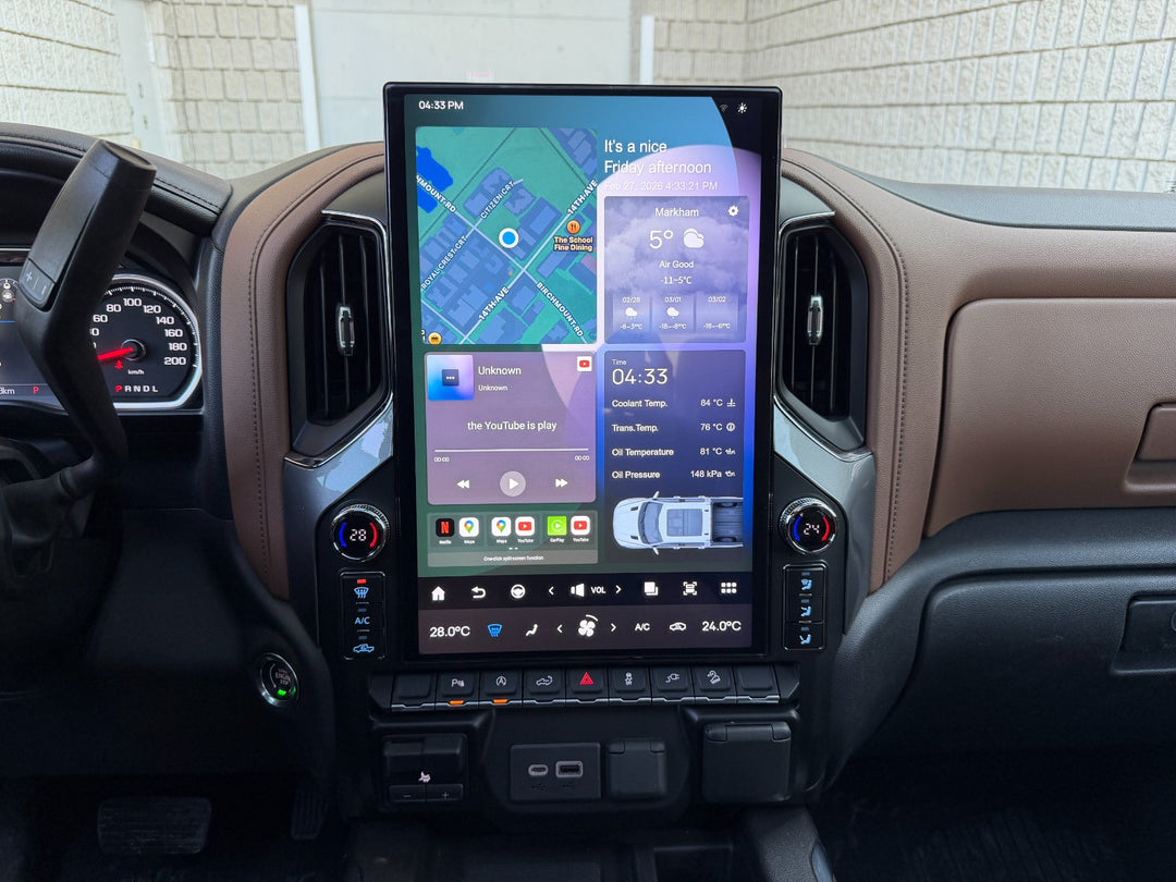 Chevy Silverado 2500 "BIG 17" Tesla Style Screen 2019-2026