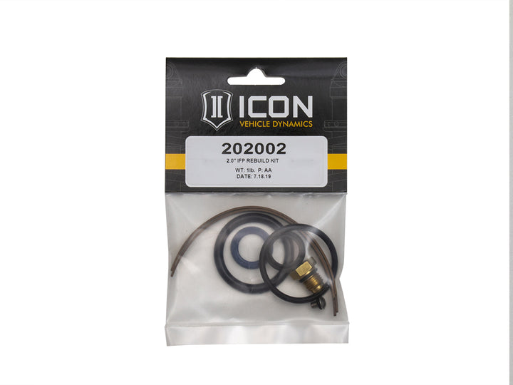 ICON Vehicle Dynamics 2.0 Aluminum Series Shock Absorber, Rebuild Kit, Internal Reservoir