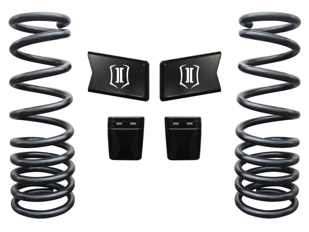 ICON Vehicle Dynamics 2003-12 Ram 2500/3500 HD 4WD, 2.5” Lift, Front, Dual Rate Coil Spring Kit