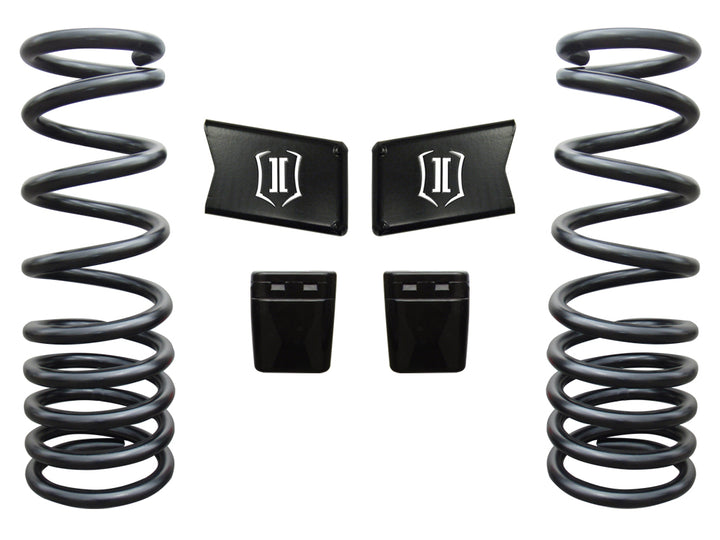 ICON Vehicle Dynamics 2003-12 Ram 2500/3500 HD 4WD, 2.5” Lift, Front, Dual Rate Coil Spring Kit
