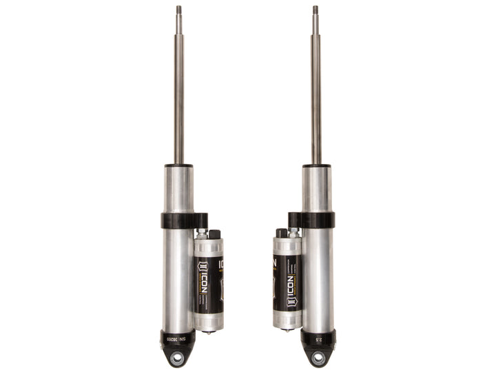 ICON 2014-2026 Ram 2500, 0" Lift Coil/3" Lift Air Ride, Rear, V.S. 2.5 Aluminum Series Shock Absorbers, Piggyback Reservoir w/ CDCV, Pair