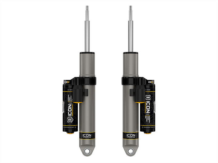 ICON 2014-2026 Ram 2500, w/ ICON .5" Lift Performance Rear Coils, Rear, V.S. 2.5 Aluminum Series Shock Absorbers, Piggyback Reservoir w/ CDEV, Pair