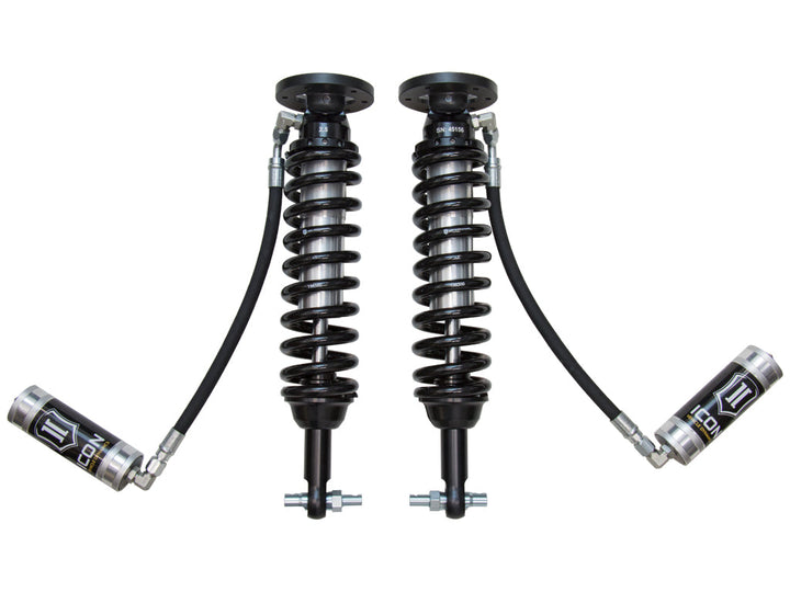 ICON Vehicle Dynamics 2014 Ford F-150 2WD, 1.75-2.63” Lift, Front, V.S. 2.5 Series Coilover Kit, Remote Reservoir