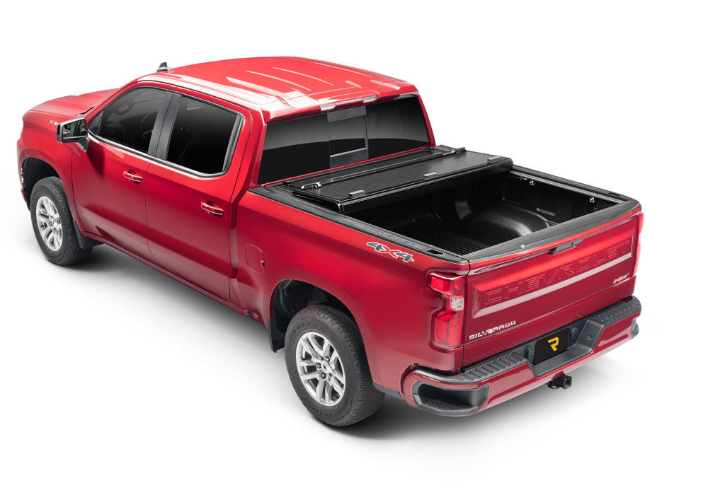 BAK BAKFlip G2 Hard Folding Truck Bed Cover Rails Mounted Low Enough To Use Standard C Clamps 2004-2013 Silverado/Sierra 5 Foot 9 Inch Bed