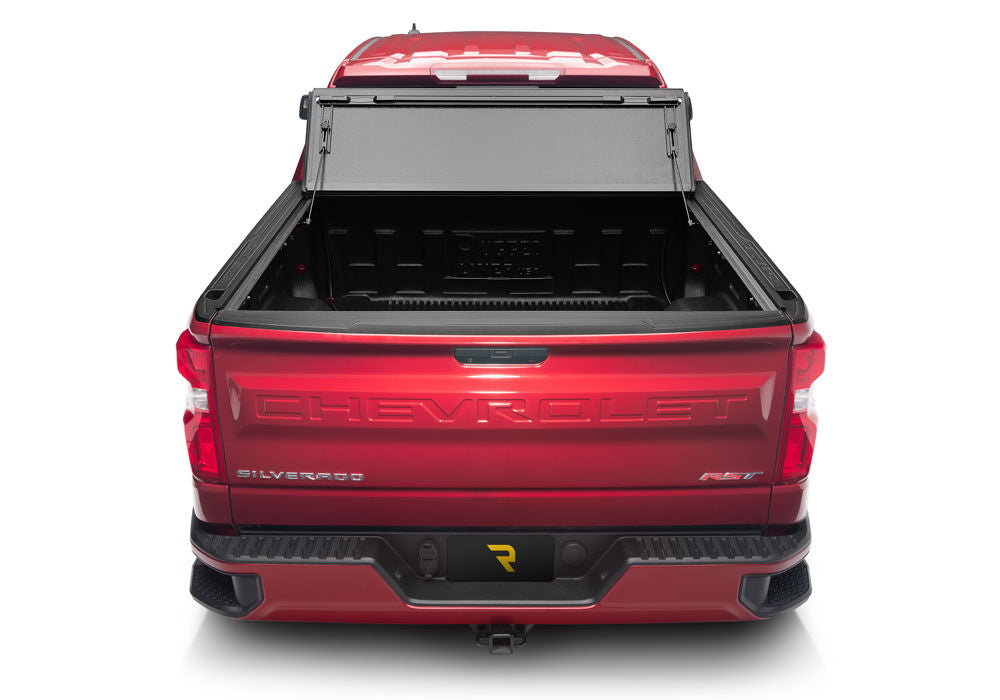 BAK BAKFlip G2 Hard Folding Truck Bed Cover Rails Mounted Low Enough To Use Standard C Clamps 2004-2013 Silverado/Sierra 5 Foot 9 Inch Bed