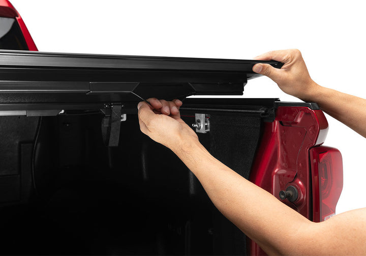 BAK BAKFlip G2 Hard Folding Truck Bed Cover Rails Mounted Low Enough To Use Standard C Clamps 1988-2013 C/K Pickup/Silverado/Sierra/1988-2014 2500 HD/3500 HD