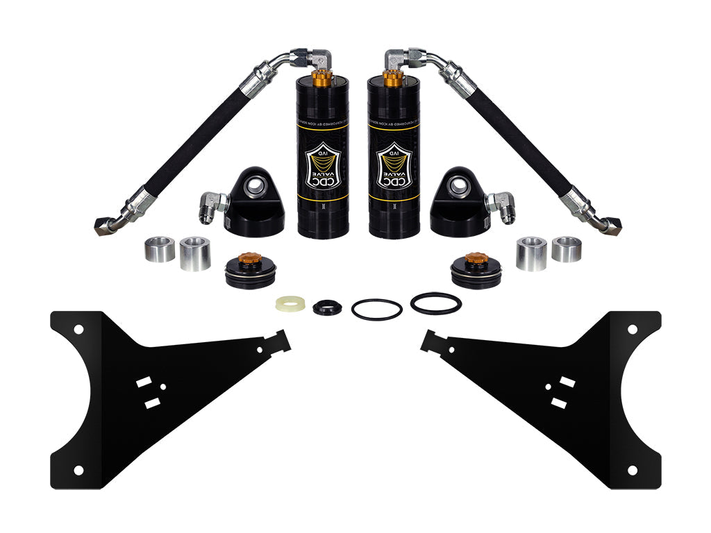 ICON Vehicle Dynamics 1996-2004 Toyota Tacoma, Front, Coilover Reservoir w/ CDCV Upgrade Kit With Seals, Pair