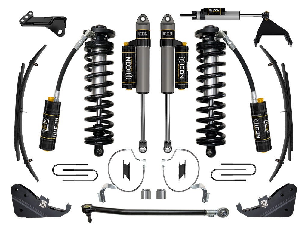 ICON Vehicle Dynamics 2023-2026 Ford F-250/F-350 Super Duty 4WD, 4-5.5" Lift, Stage 5 Coilover Conversion System w/ Expansion Packs