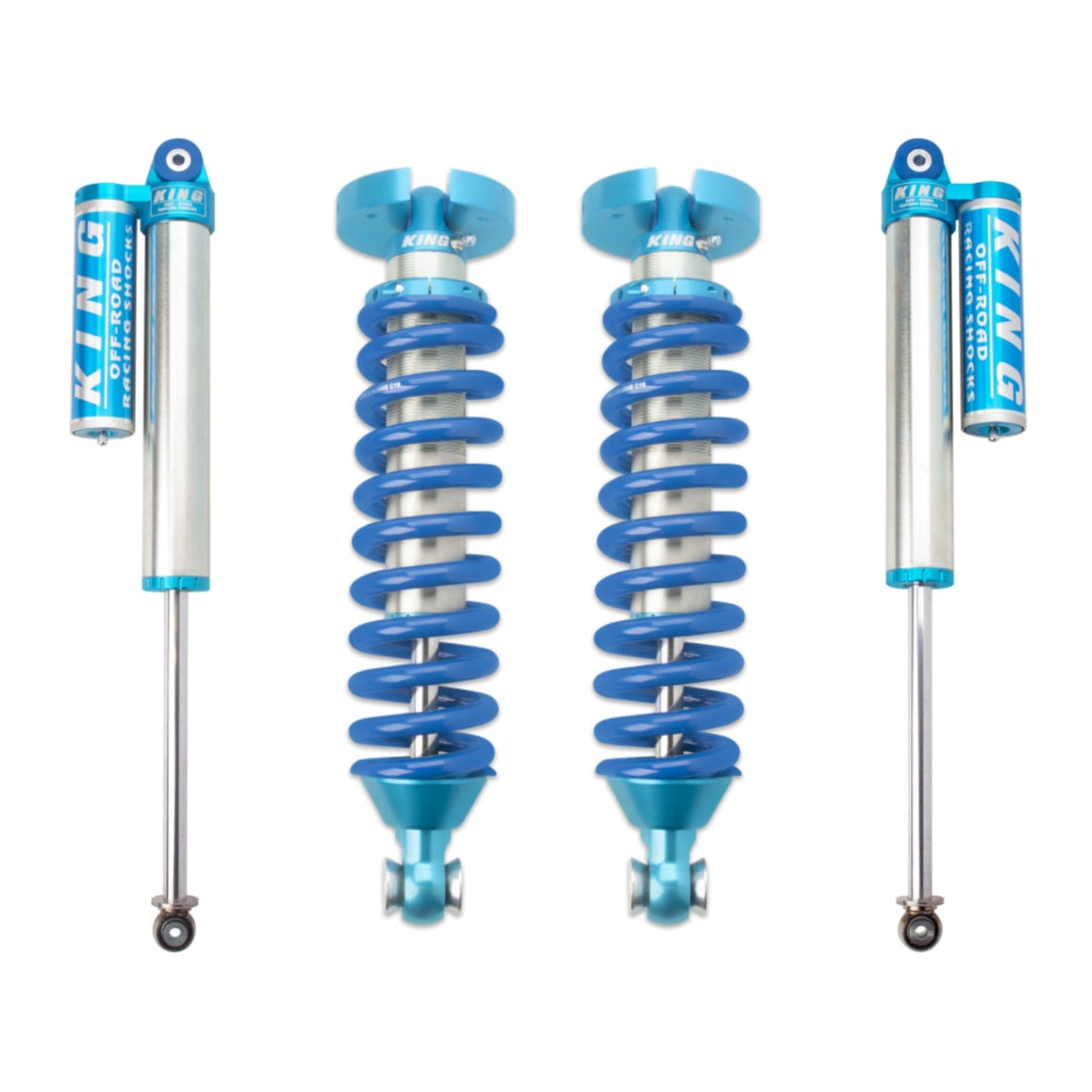 King Shocks 2.5 Performance Coilovers + Rear Reservoir Shocks Set for 2009-2013 Ford F150 RWD w/0-3" lift - King Shocks