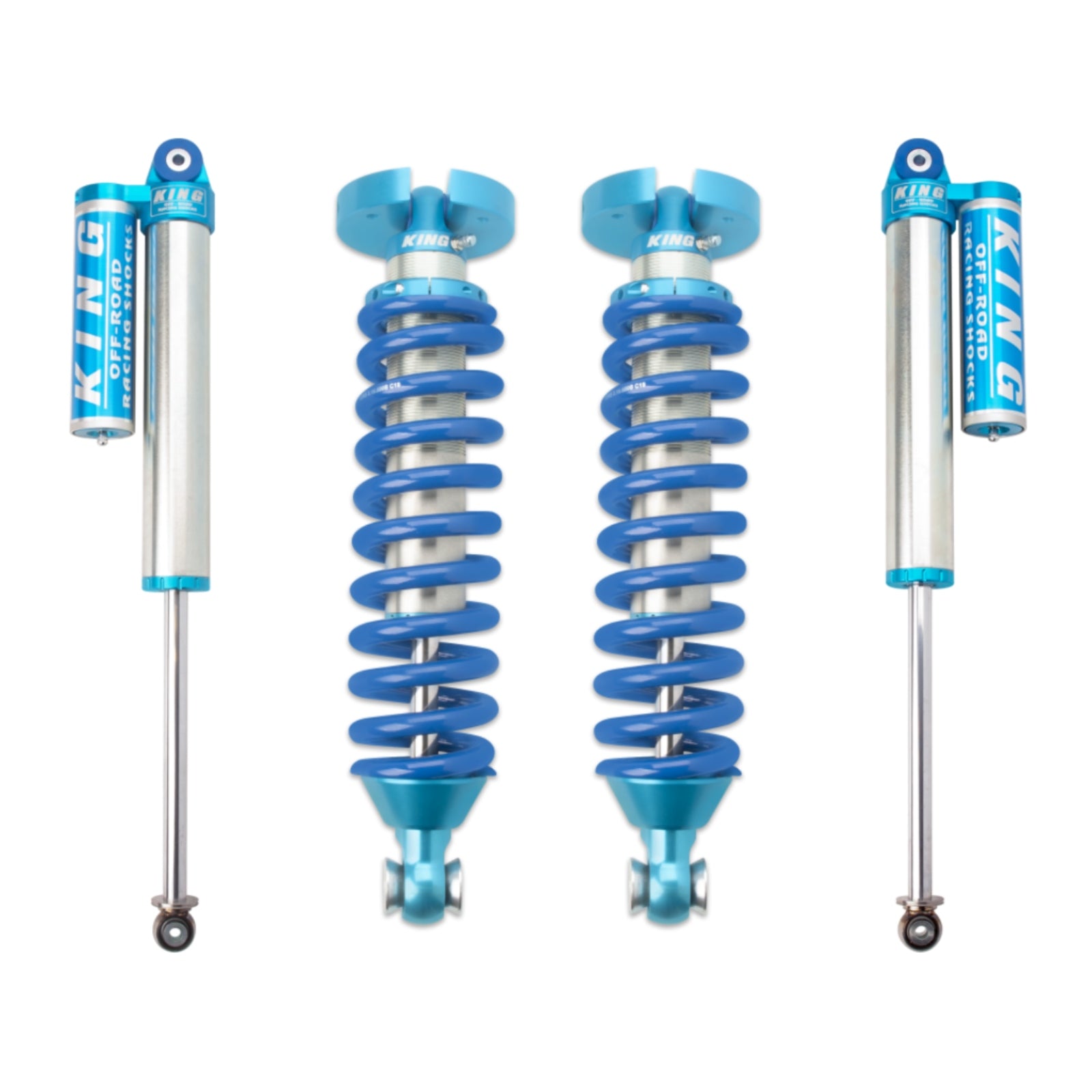 King Shocks 2.5 Performance Coilovers + Rear Reservoir Shocks Set for 2009-2013 Ford F150 RWD w/0-3" lift - King Shocks