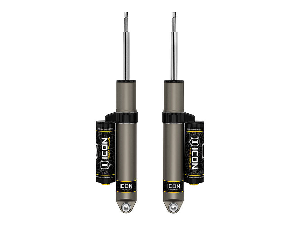 ICON Vehicle Dynamics 2014-2026 Ram 2500, 2" Lift, Rear, V.S. 2.5 Aluminum Series Shock Absorbers, Piggyback Reservoir, Pair