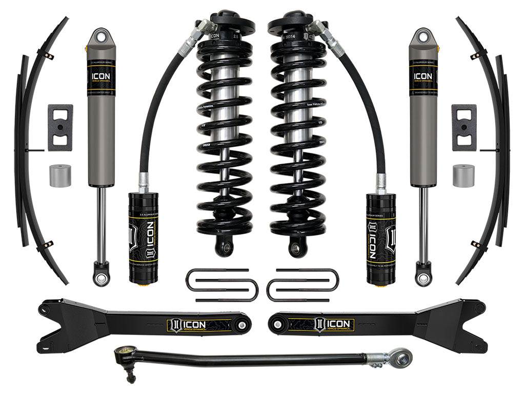 ICON Vehicle Dynamics 2023-2026 Ford F-250/F-350 Super Duty 4WD, 2.5-3" Lift, Stage 2 Coilover Conversion System w/ Radius Arms &amp; Expansion Packs