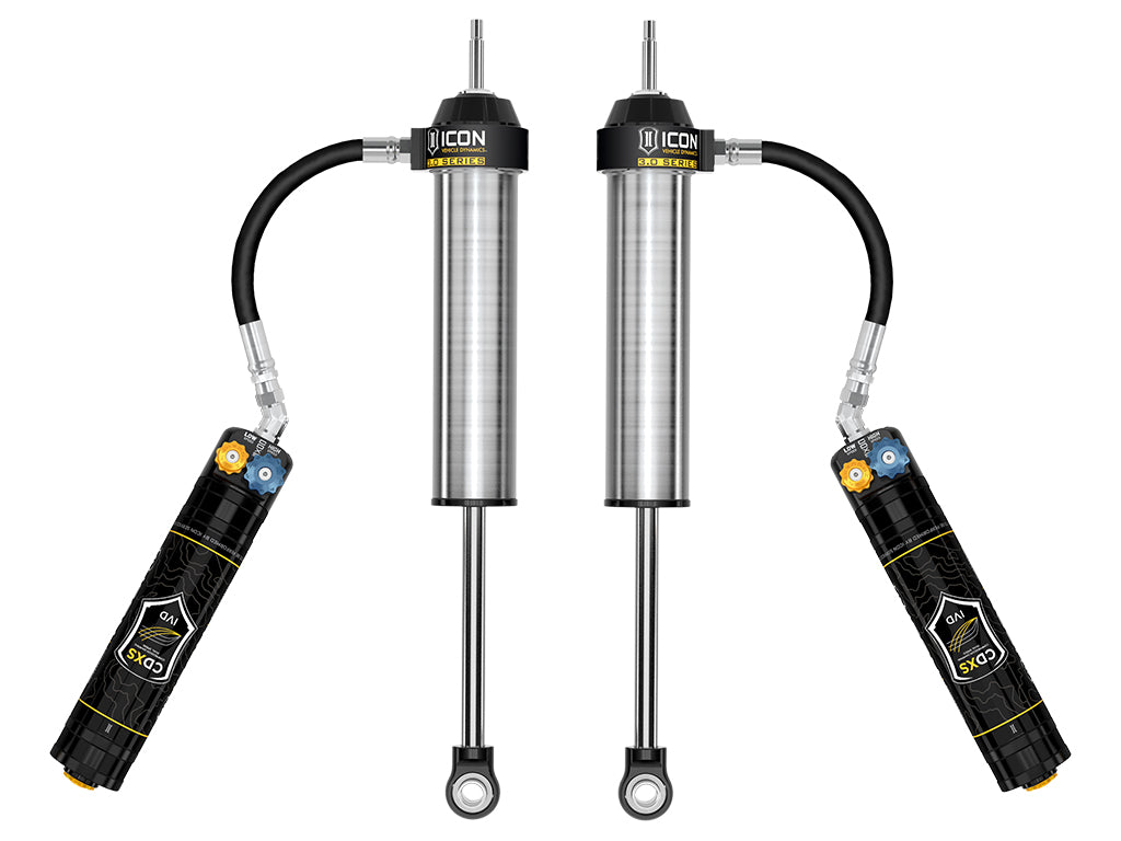 ICON Vehicle Dynamics 2022-2026 Toyota Tundra 0-1.5” Lift, Rear, V.S. 3.0 Series Shock Absorbers, Remote Reservoir w/ CDXS, Pair