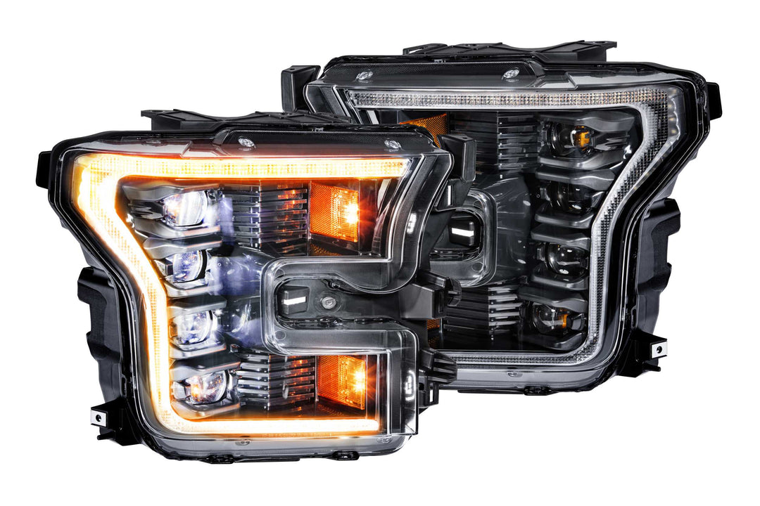 Morimoto 17-20 Ford F-150 Raptor XB LED Headlights (Amber DRL)