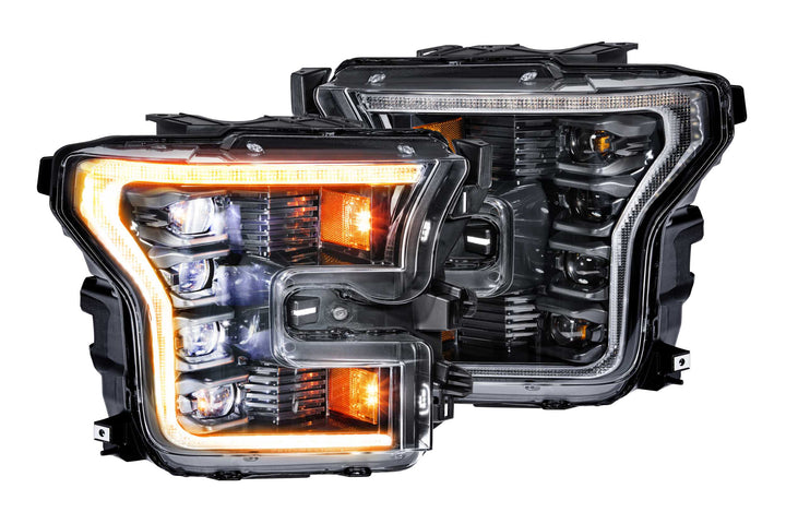 Morimoto 17-20 Ford F-150 Raptor XB LED Headlights (Amber DRL)