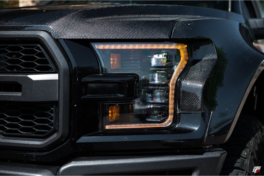 Morimoto 17-20 Ford F-150 Raptor XB LED Headlights (Amber DRL)