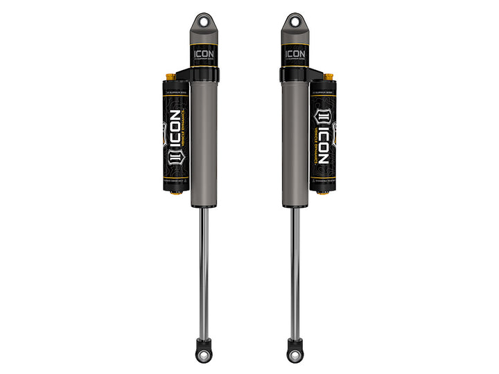 ICON Vehicle Dynamics 2018-2023 Jeep Wrangler JL, 2.5" Lift, Rear, V.S. 2.5 Aluminum Series Shock Absorbers, Piggyback Reservoir w/ CDCV, Pair