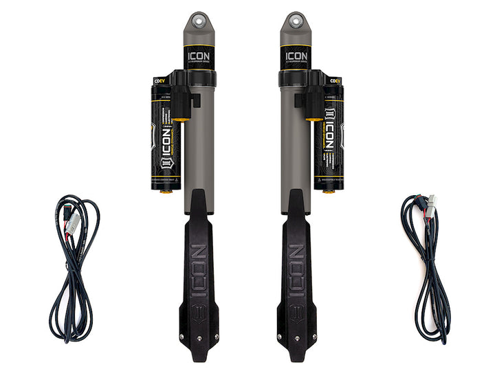 ICON Vehicle Dynamics 2020-2023 Jeep Gladiator, 1.5" Lift, Rear, V.S. 2.5 Aluminum Series Shock Absorbers, Piggyback Reservoir w/ CDEV, Pair