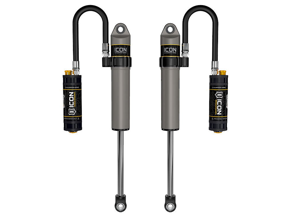 ICON Vehicle Dynamics 2020-2023 Jeep Gladiator, 2.5" Lift, Front, V.S. 2.5 Aluminum Series Shock Absorbers, Remote Reservoir w/ CDCV, Pair