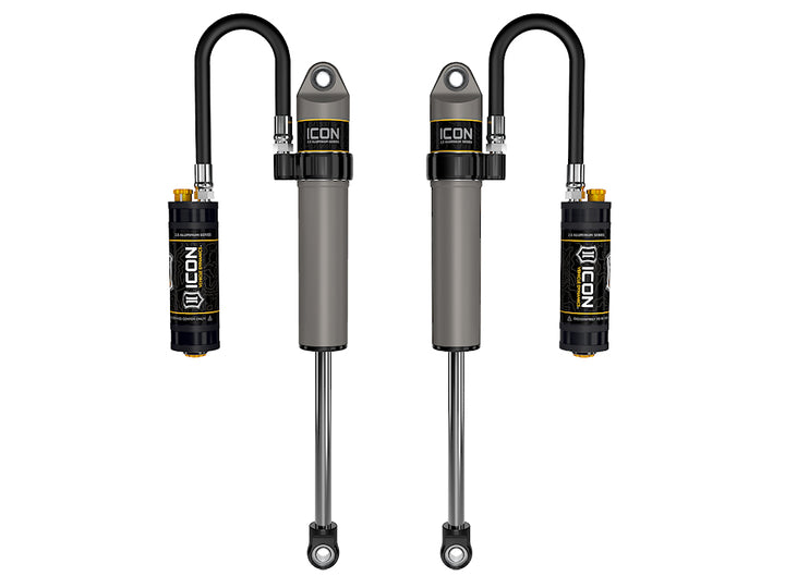 ICON Vehicle Dynamics 2020-2023 Jeep Gladiator, 2.5" Lift, Front, V.S. 2.5 Aluminum Series Shock Absorbers, Remote Reservoir w/ CDCV, Pair
