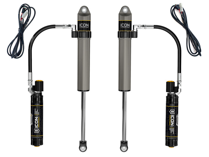ICON Vehicle Dynamics 2020-2023 Jeep Gladiator, 2.5" Lift, Front, V.S. 2.5 Aluminum Series Shock Absorbers, Remote reservoir w/ CDEV, Pair