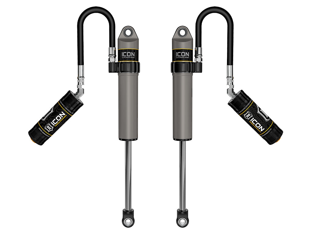 ICON Vehicle Dynamics 2020-2023 Jeep Gladiator, 2.5" Lift, Front, V.S. 2.5 Aluminum Series Shock Absorbers, Remote Reservoir, Pair