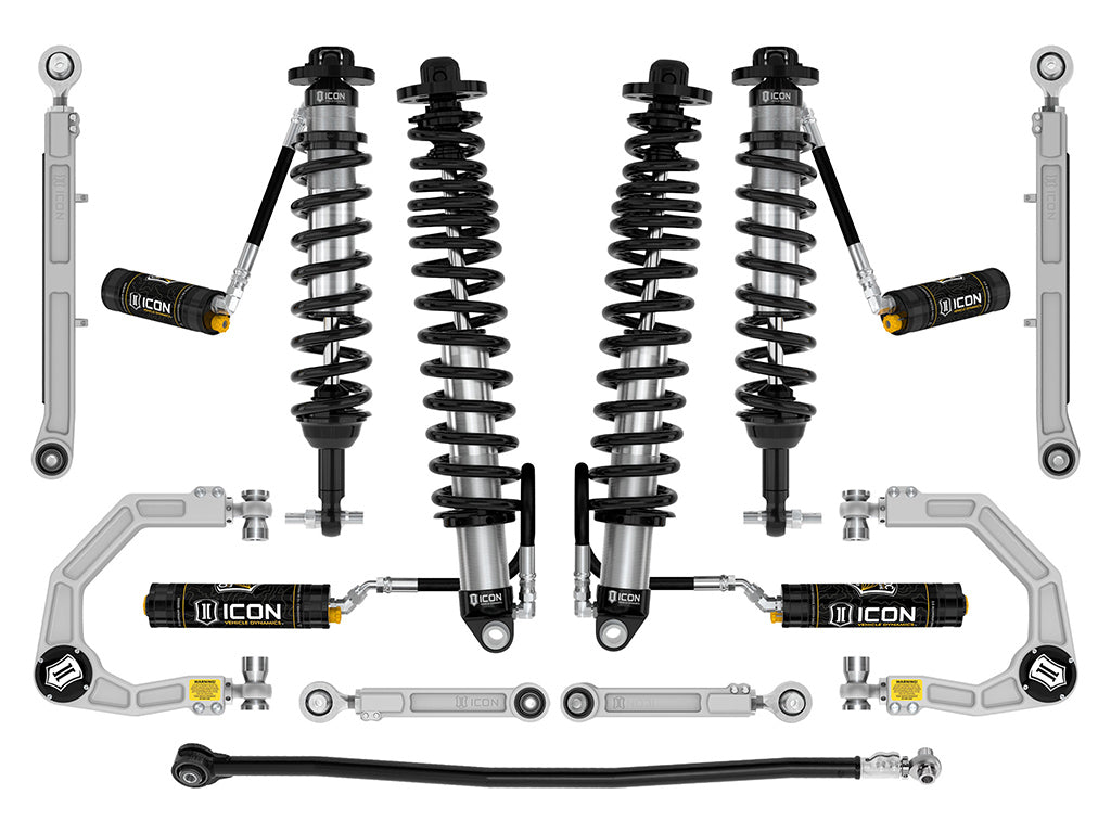 ICON Vehicle Dynamics 2021-2026 Ford Bronco, Non-Sasquatch, 3-4" Lift, Stage 7 Suspension System, CDCV, Billet