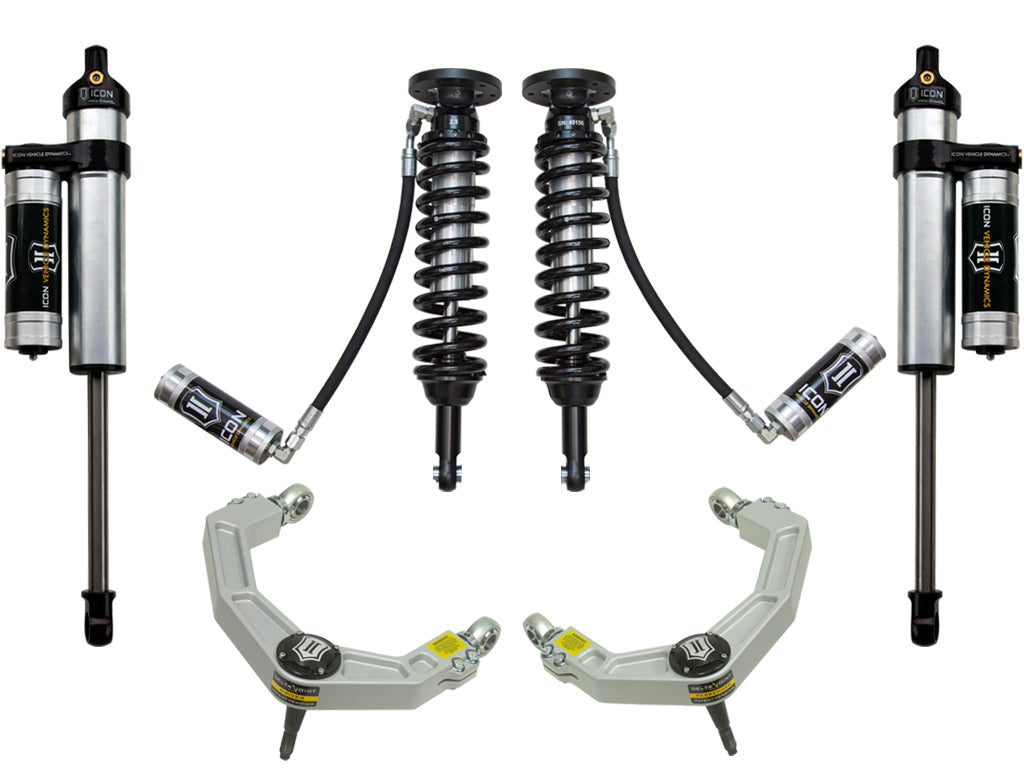ICON Vehicle Dynamics 2009-2013 Ford F-150 4WD, 1.75-2.63" Lift, Stage 4 Suspension System, Billet