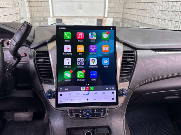Chevrolet Tahoe &amp; Suburban &amp; GMC Yukon Tesla Style Screen 2015-2020