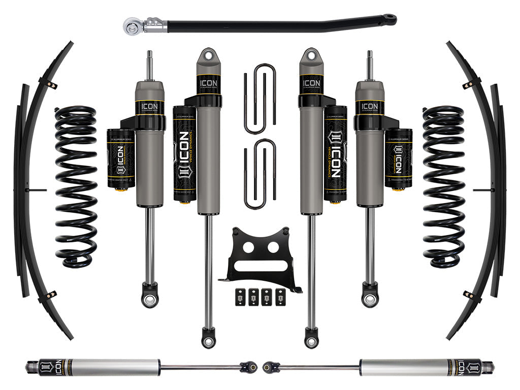 ICON Vehicle Dynamics 2011-2016 Ford F-250/F-350 Super Duty 4WD Diesel, 2.5" Lift, Stage 4 Suspension System w/ Expansion Packs