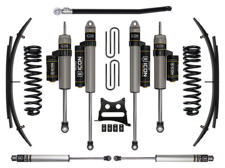 ICON Vehicle Dynamics 2011-2016 Ford F-250/F-350 Super Duty 4WD Diesel, 2.5" Lift, Stage 4 Suspension System w/ Expansion Packs
