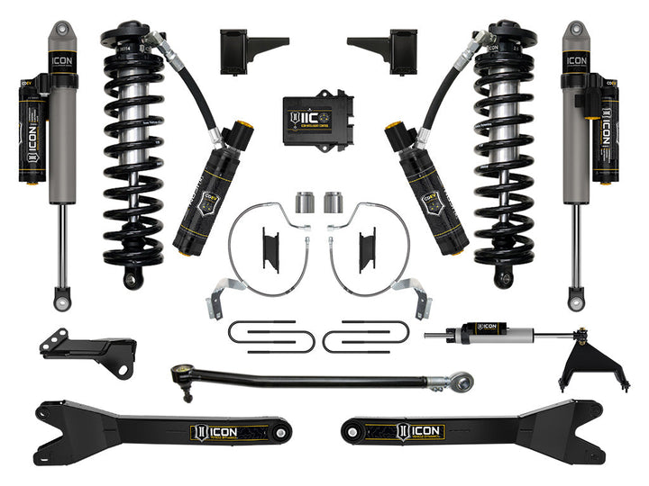 ICON Vehicle Dynamics 2023-2026 Ford F-250/F-350 Super Duty 4WD, 4-5.5" Lift, Stage 8 Coilover Conversion System w/ Radius Arms