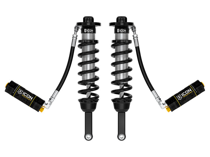 ICON 2005-2023 Toyota Tacoma, 0-3.5"/0-2.75" Lift, Front, V.S. 2.5 Series Coilover Kit, Extended Travel, Remote Reservoir w/ CDCV, Pair