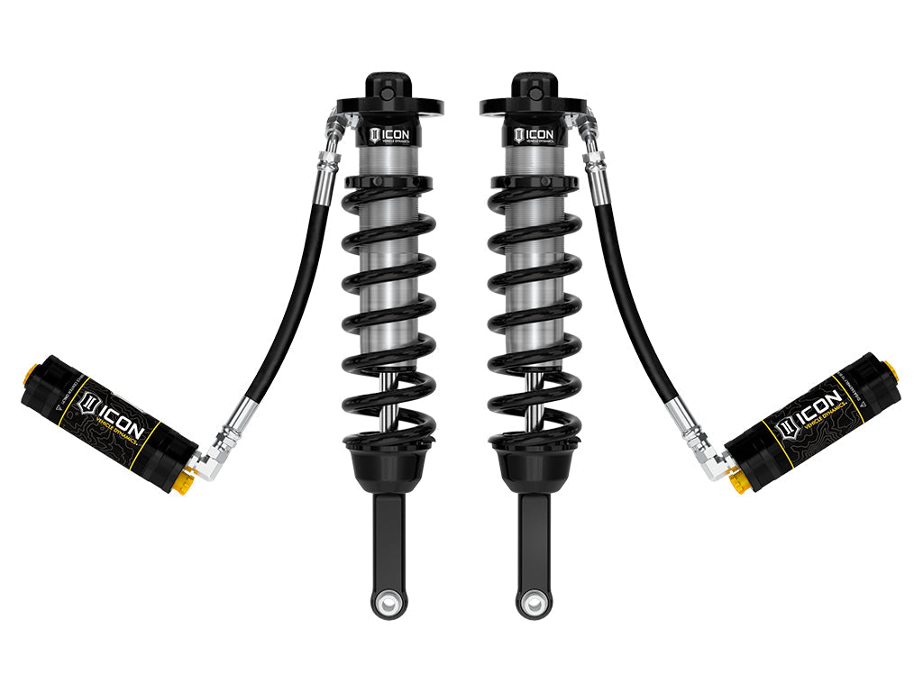 ICON Vehicle Dynamics 2003-2009 Toyota 4Runner, 0-3.5" Lift, Front, V.S. 2.5 Series Coilover Kit, Remote Reservoir w/ CDCV, Pair