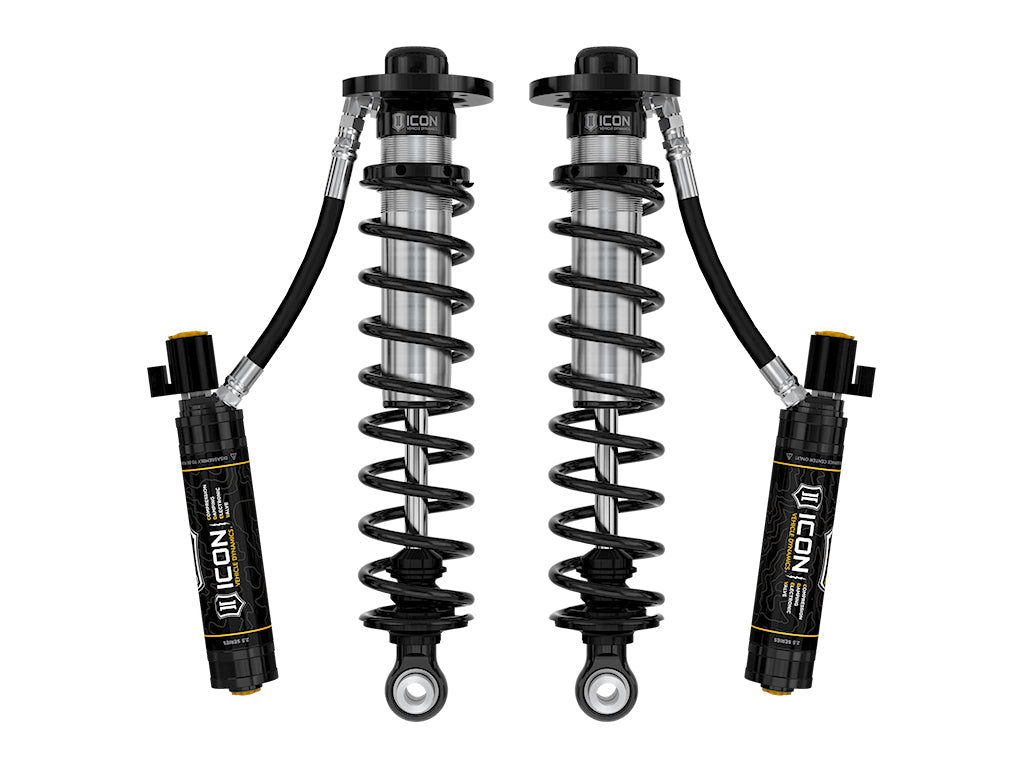 ICON Vehicle Dynamics 2022-2025 Ford F-150 Lightning, Lowered 0-4", Rear, V.S. 2.5 Series Coilover Kit, Remote Reservoir w/ CDEV, Pair