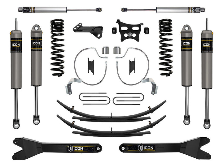 ICON Vehicle Dynamics 2023-2026 Ford F-250/F-350 Super Duty 4WD, Diesel, 4.5" Lift, Stage 3 Suspension System w/ Radius Arms &amp; Expansion Packs