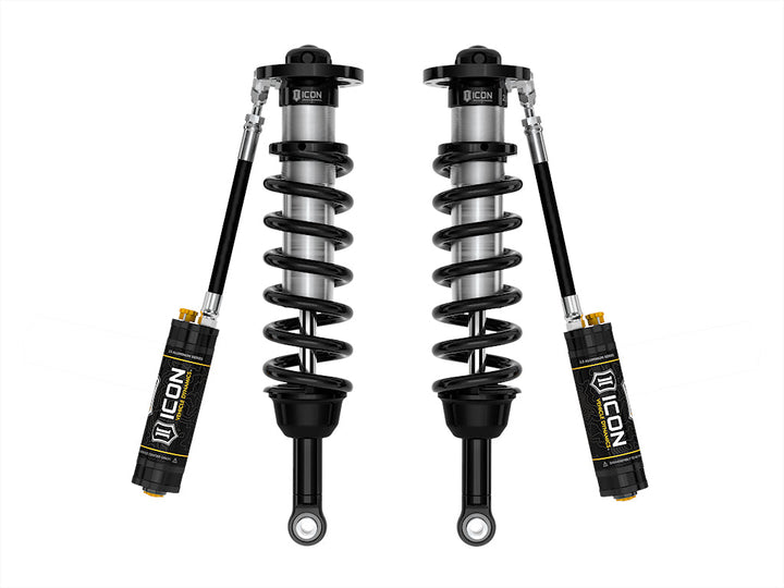 ICON Vehicle Dynamics 2022-2026 Toyota Tundra 1.25-3.5" Lift, Front, V.S. 2.5 Series Coilover Kit, Remote Reservoir w/ CDCV, Pair