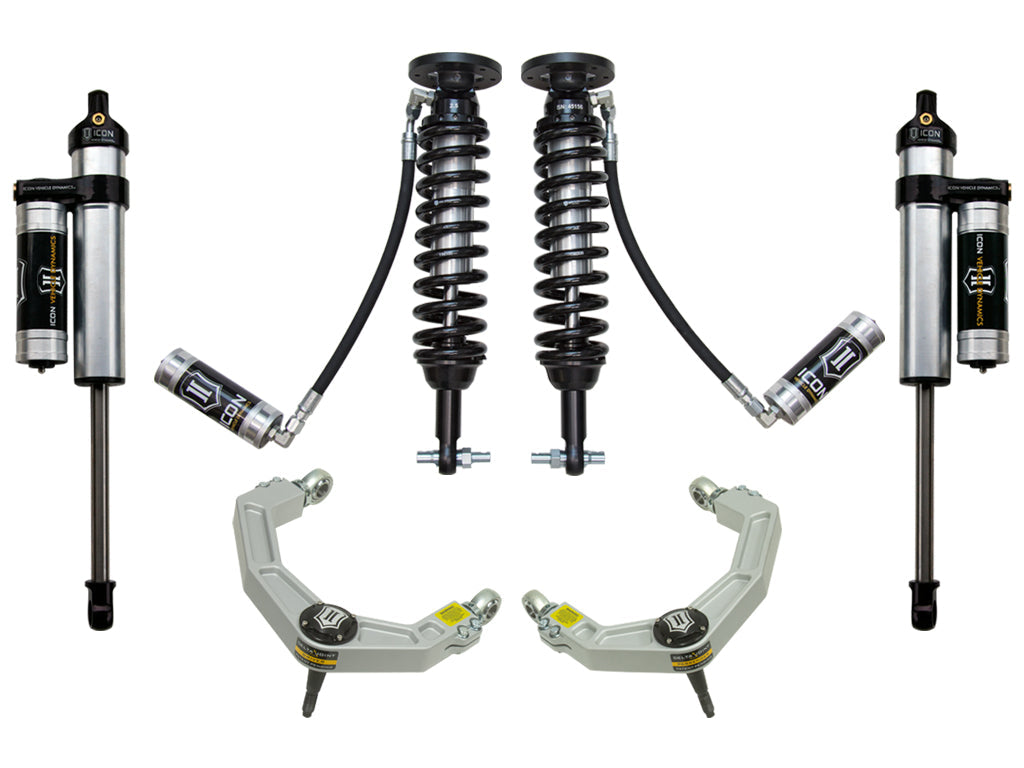 ICON Vehicle Dynamics 2014 Ford F-150 2WD, 1.75-2.63" Lift, Stage 4 Suspension System, Billet